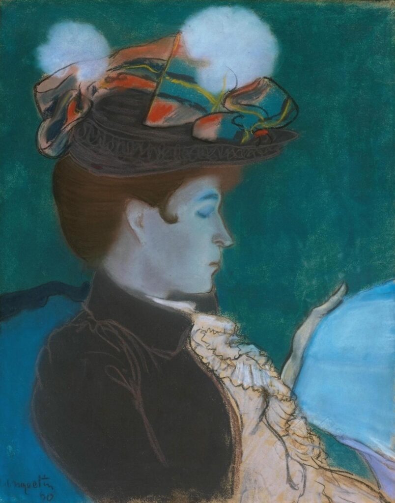 Girl Reading a Newspaper 1890 by Louis Anquetin 1861-1932