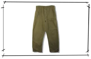 British Army Green Denim Pants 1930s