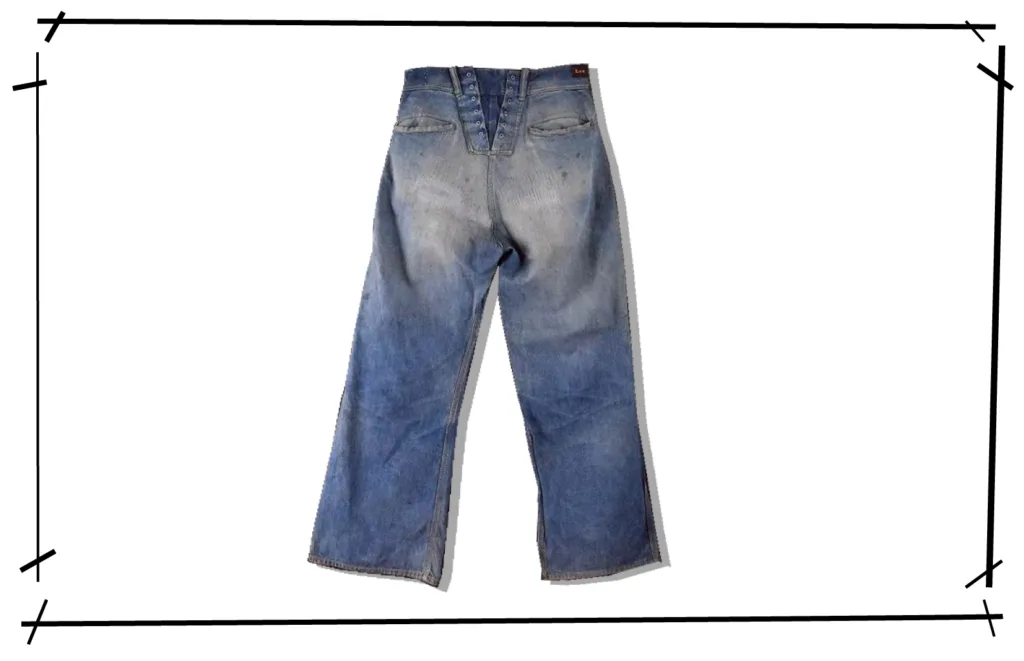 Lee Back Lace up Denim Pants