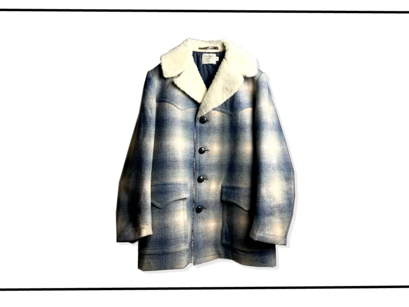 Pendleton Ombre plaid Wool Ranch Coat