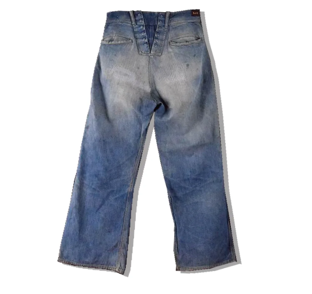 Lee Back Lace up Denim Pants Back