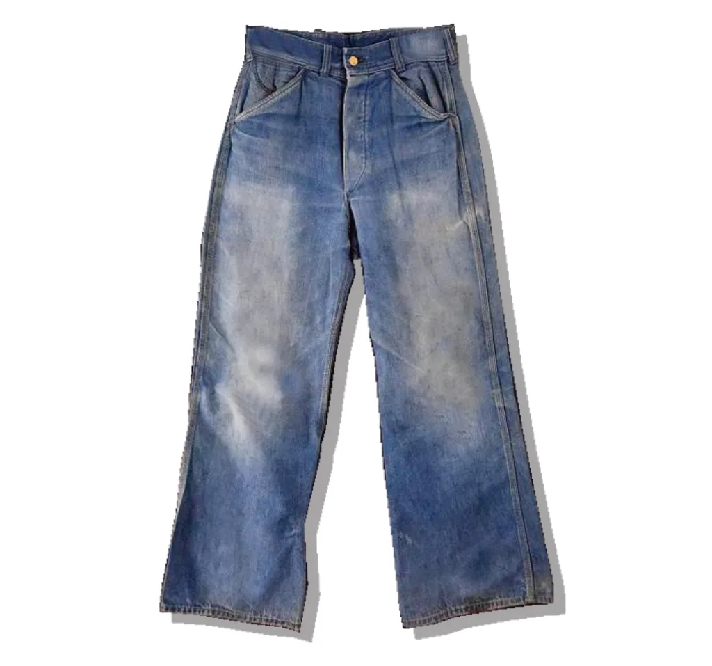 Lee Back Lace up Denim Pants Front