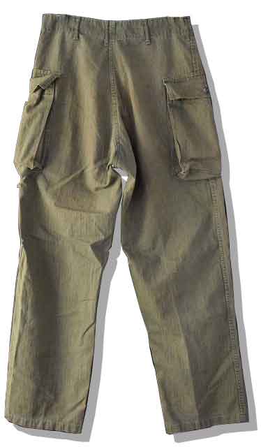 USA M-43 HBT Field Pants Back