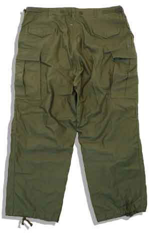 US Army M-51 Filed Pants Back