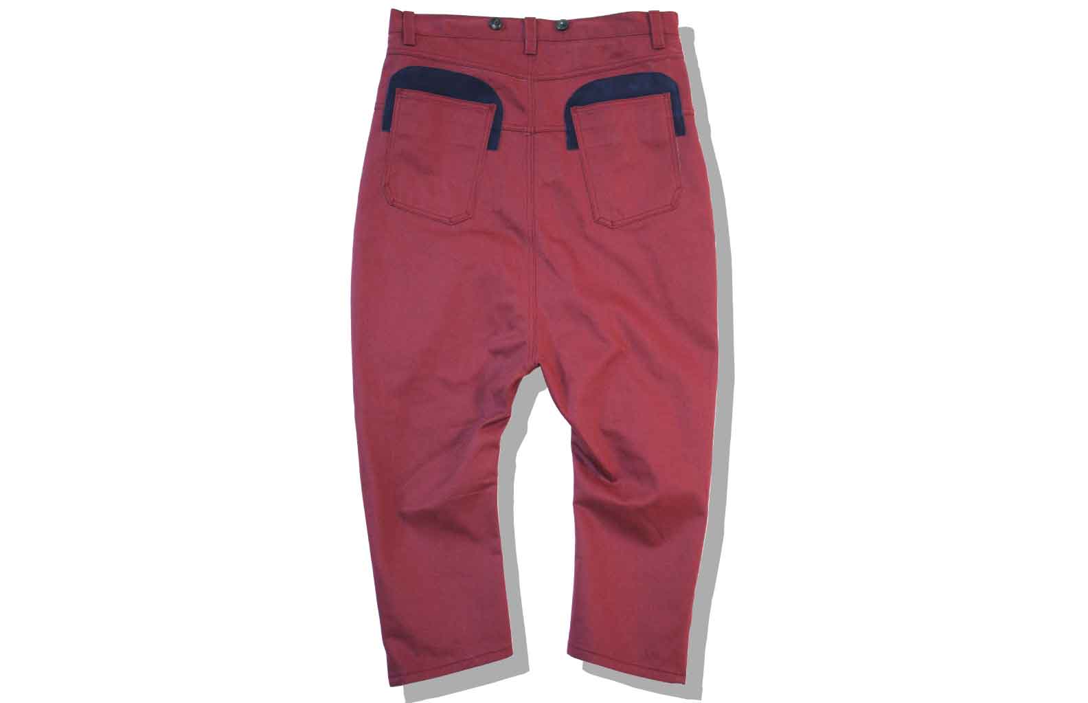 NAVYFACTORYLAB® KANGWOOK KIL 2016 Spring Summer Grotesque Sarrouel Pants Back