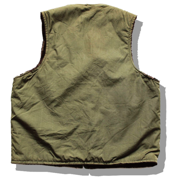 US NAVY Alpaca Liner Deck Vest 40s Back