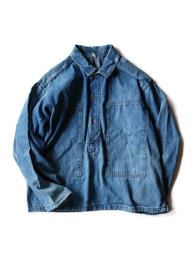 Pull over denim jacket 1930 us army front