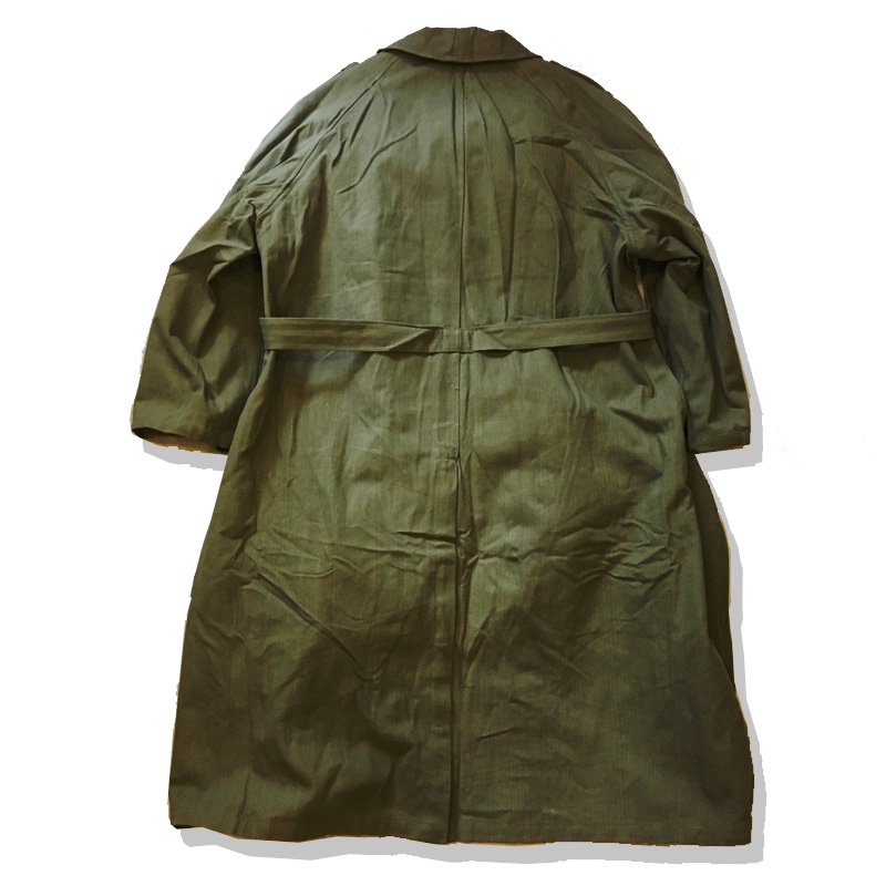 French Army M-35 Motorcycle Coat Back (1940s)
