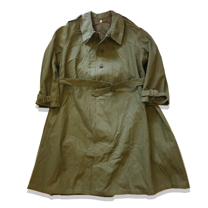 French Army M-35 Motorcycle Coat Front (1940s)
