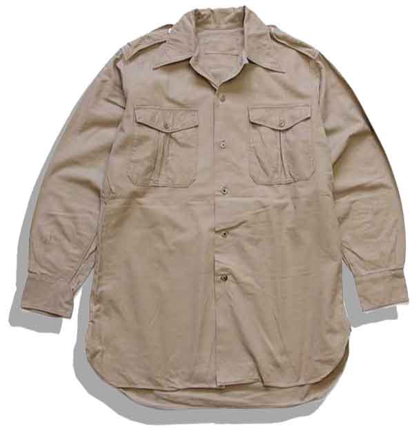 French Army M-47 Chino Shirt Front