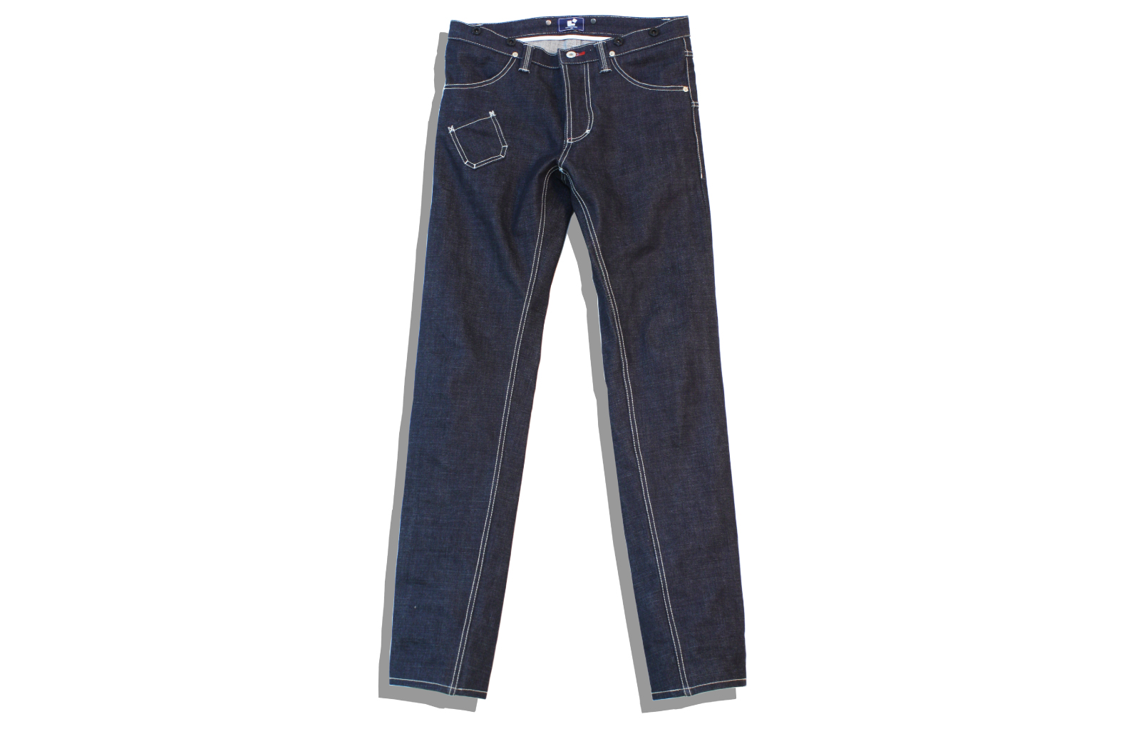 NAVYFACTORYLAB® KANGWOOK KIL 2016 Spring Summer Grotesque Rigid Denim Pants