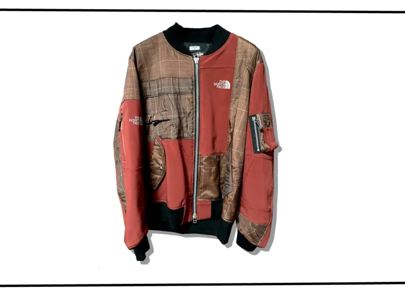 Oldpark ma-1 Flight Jacket RED Northface Reconstructed