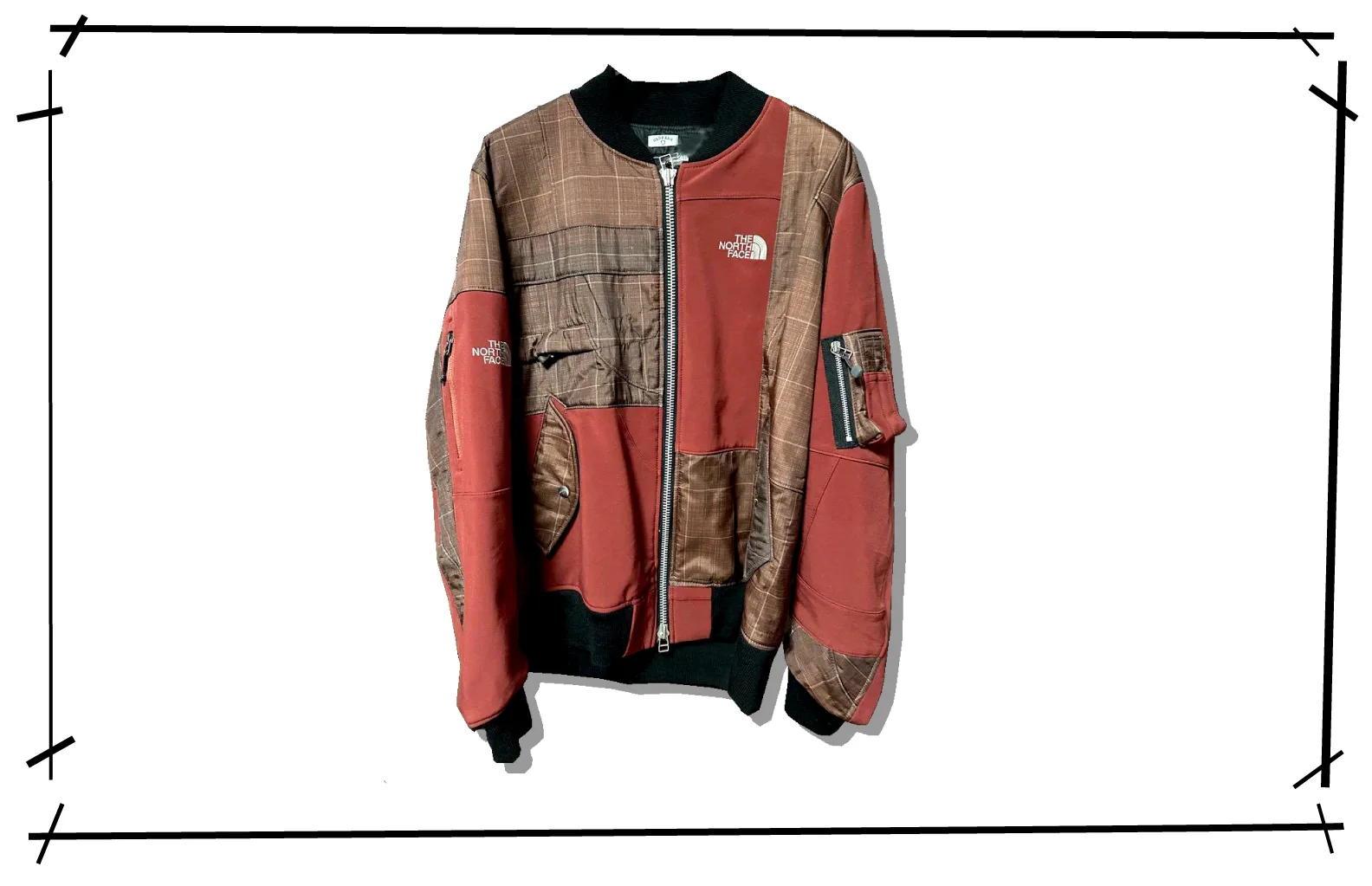 Oldpark ma-1 Flight Jacket RED Northface Reconstructed