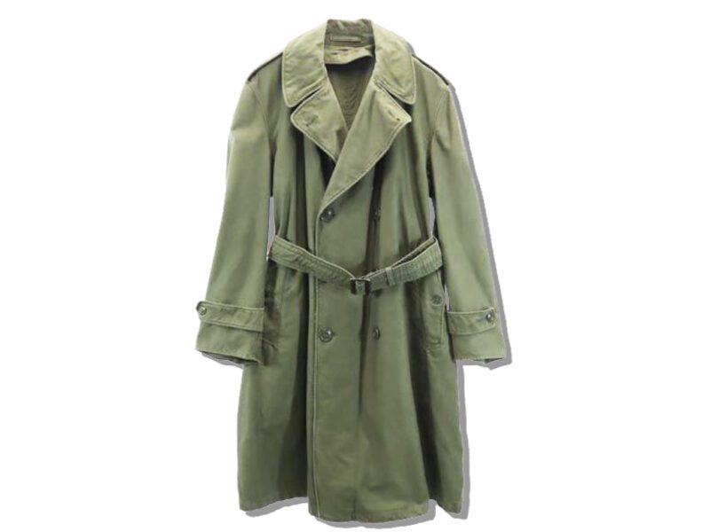 US Army M-54 Trench Coat Back