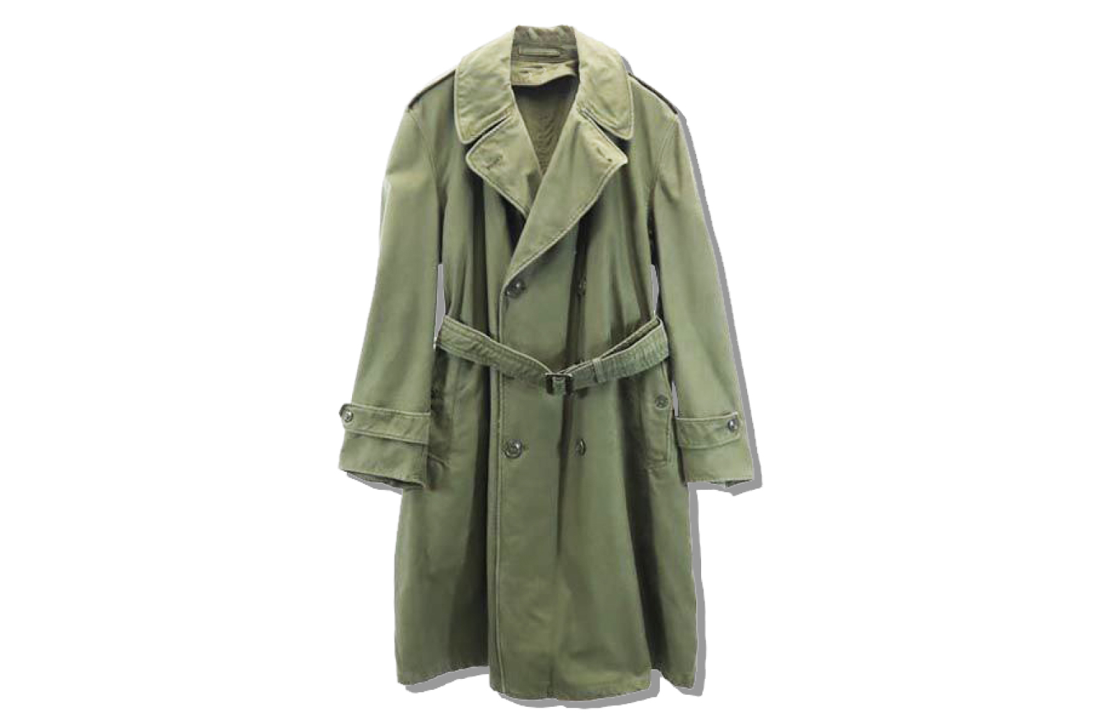 US Army M-54 Trench Coat Back