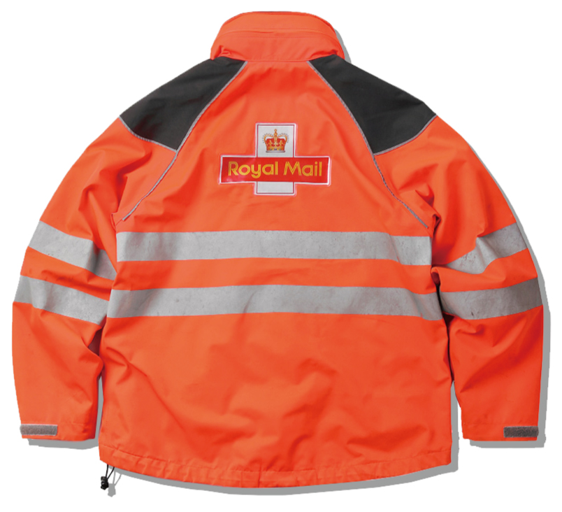 British Royal Mail 3layer Waterproof Jacket Back