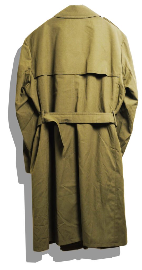 Czech Military Trench Coat Back