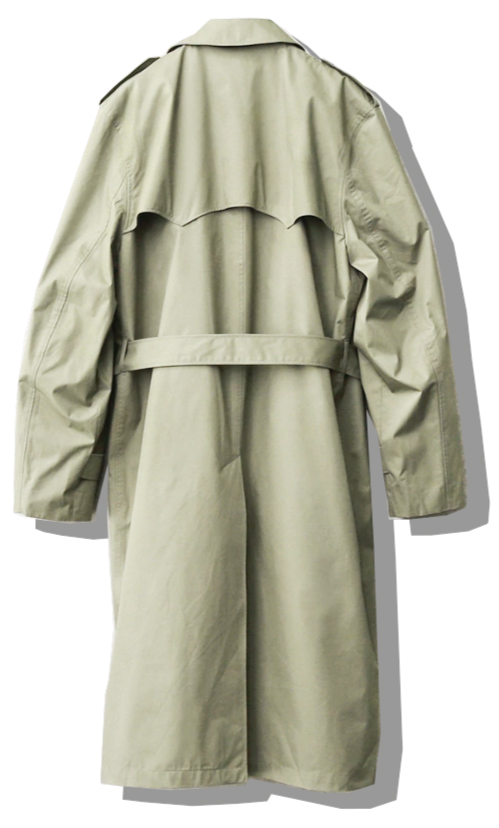 Dutch Military Trench Coat Back