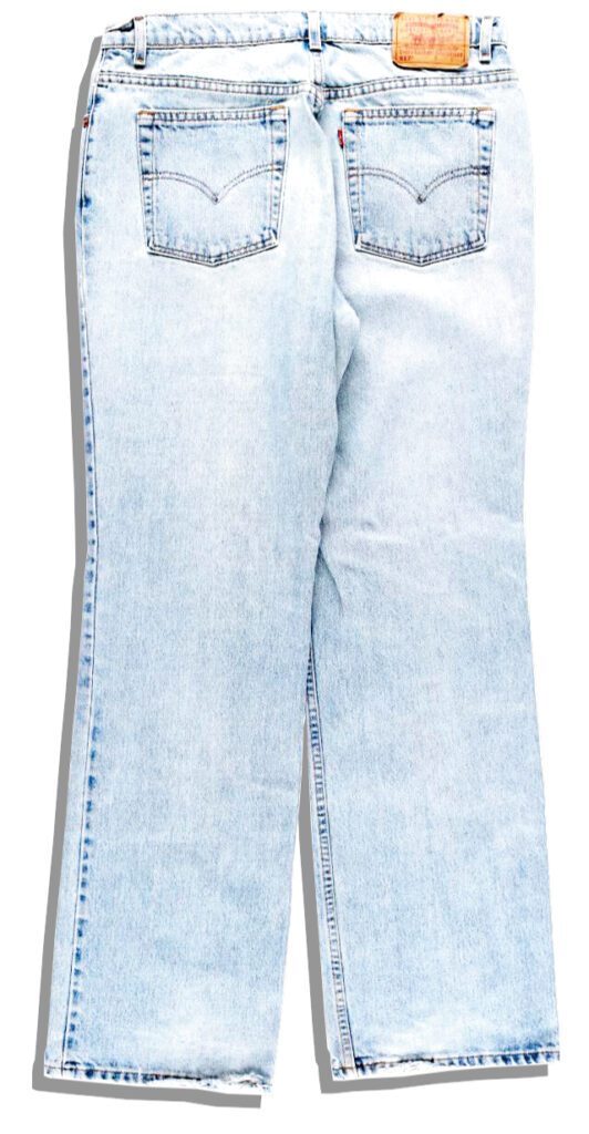 Low Rise Denim Pants Back