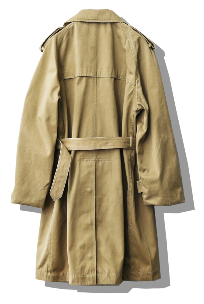 Spanish Military Trench Coat Back