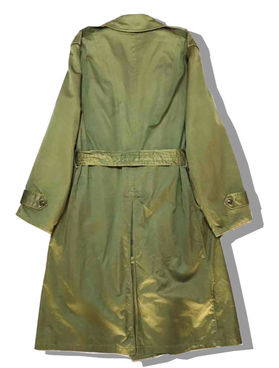 US Army M-51 Trench Coat Back