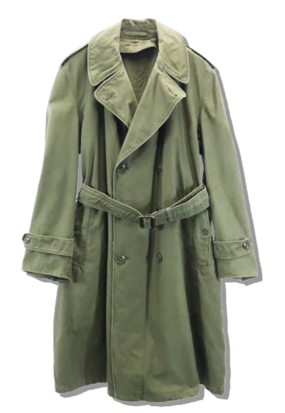 US Army M-54 Trench Coat Front