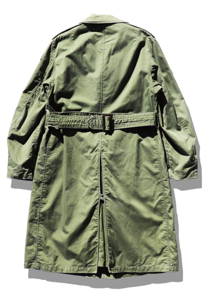 Us Army M-50 Trench Coat Back