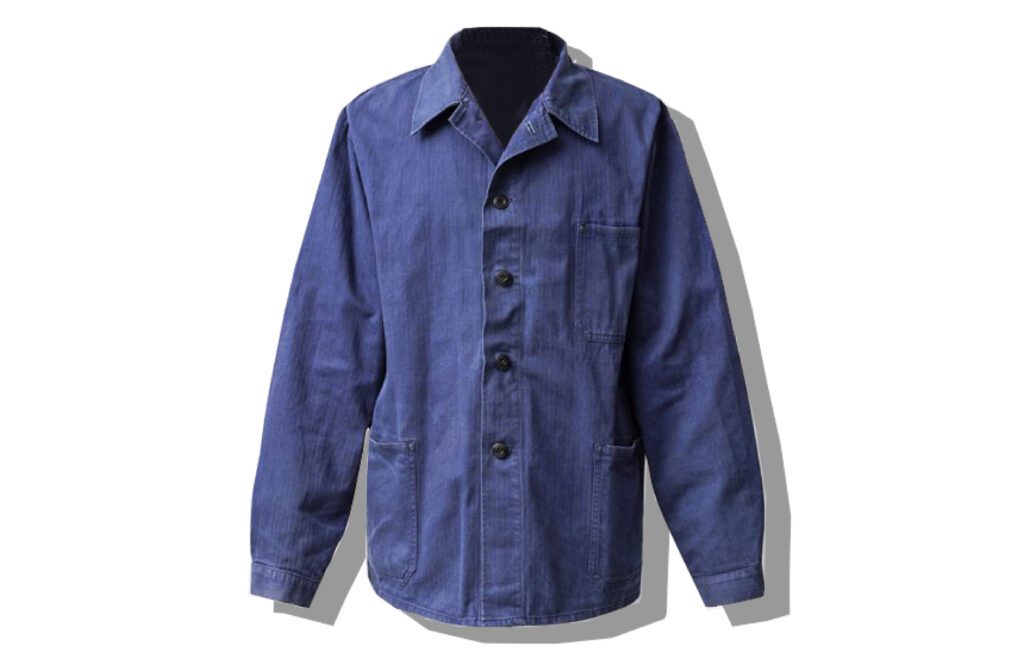 German Army BW Cotton Work Jacket Blue Front