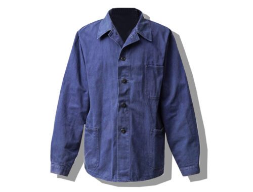 German Army BW Cotton Work Jacket Blue Front