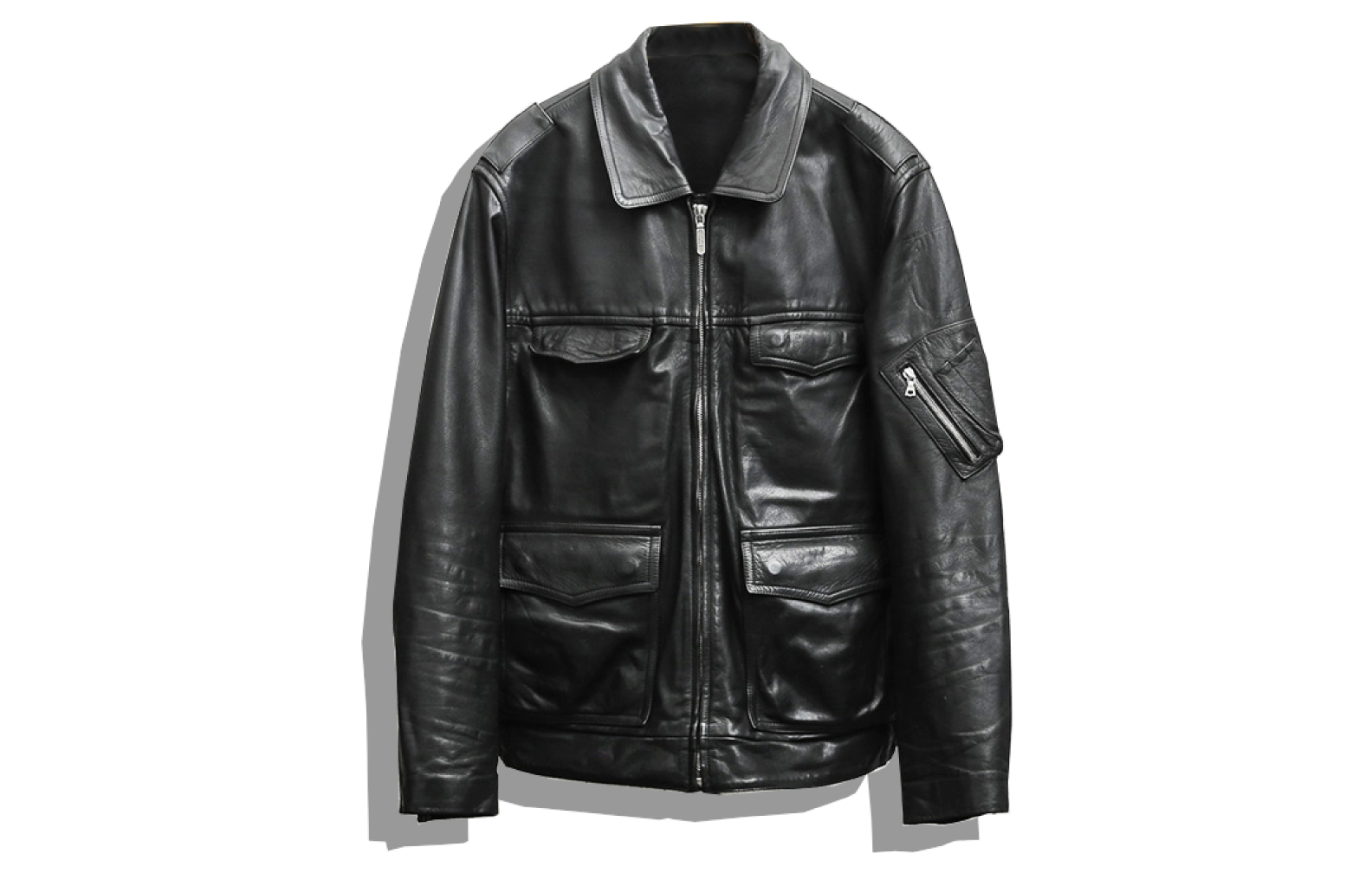 German Police Leather Jacket