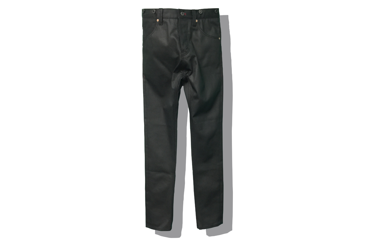 1584-1023- NAVYFACTORYLAB® KANGWOOK KIL 2016 2017 Fall Winter A-team Product Coated Denim Pants