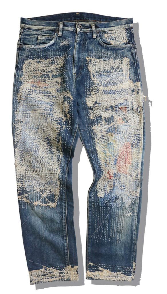 Boro Denim Pants Front