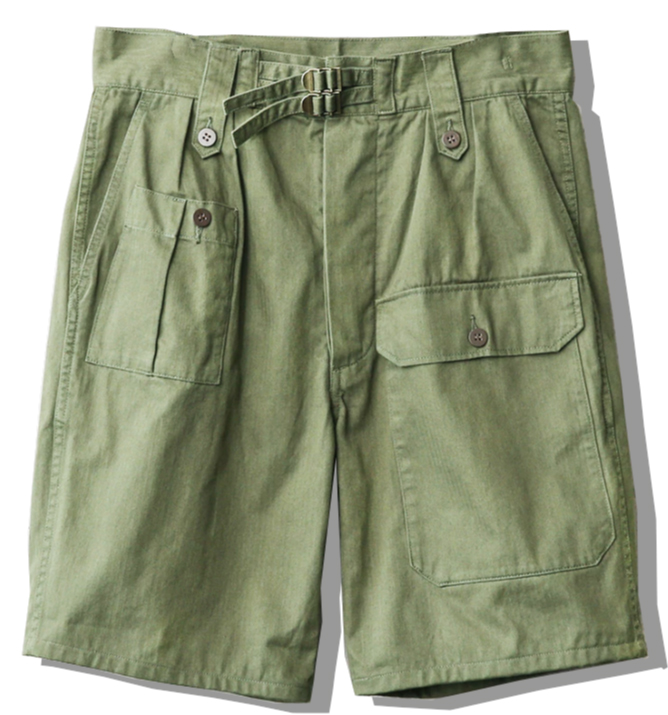 British Army Jungle Trouser Short Pants 1940s Front