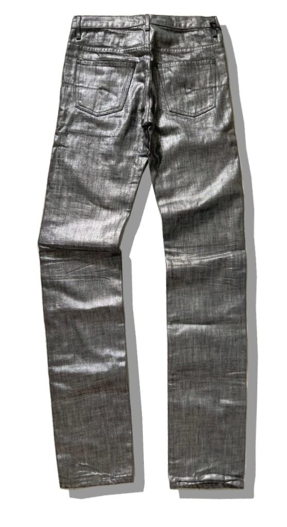 Metal Denim Pants Back