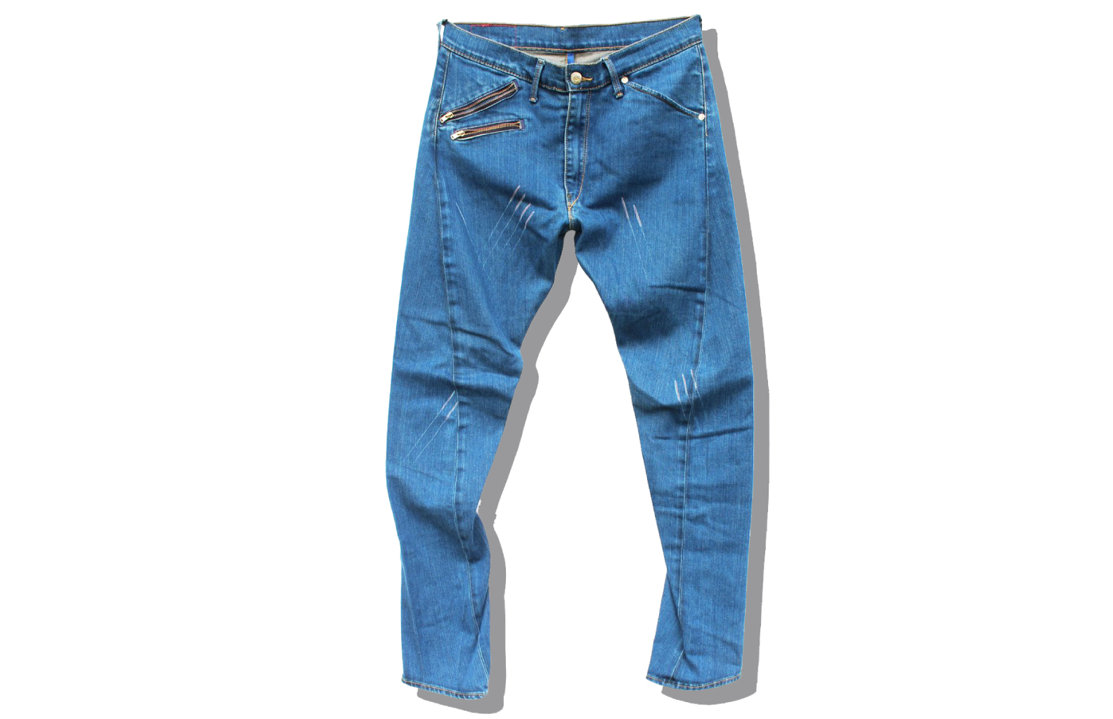 Levis RED Passive Aggressive Crow Print Denim Pants 2001SS