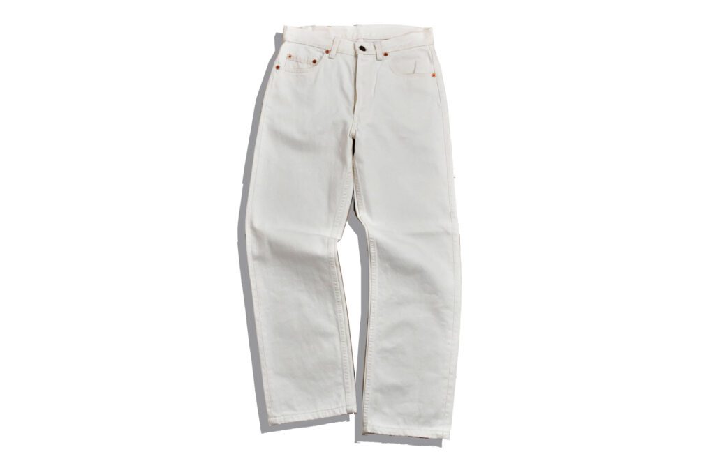 White Denim Pants