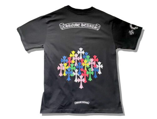 Chrome Hearts Multicolor Cross Cemetery T Shirt Back