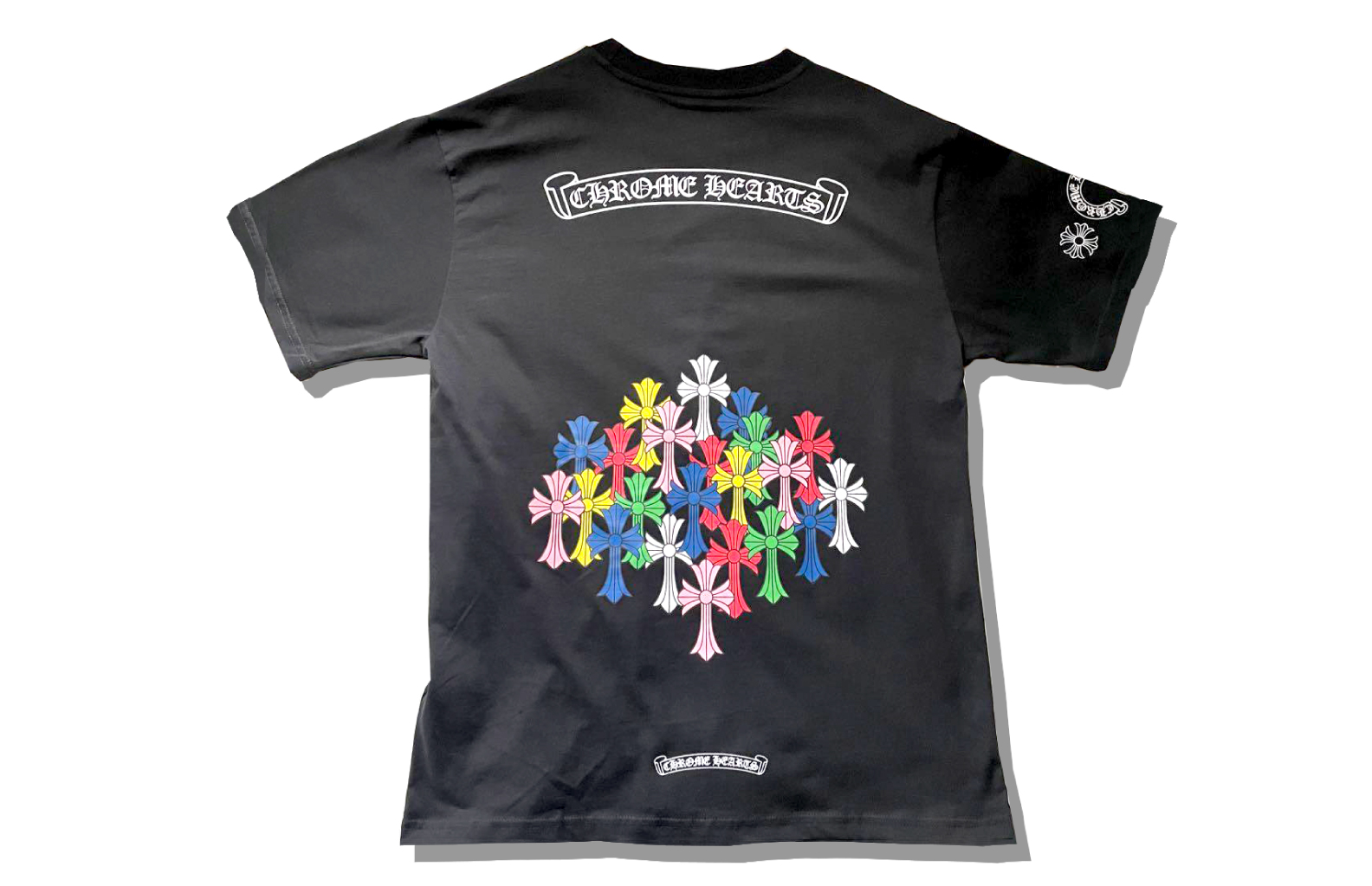 Chrome Hearts Multicolor Cross Cemetery T Shirt Back