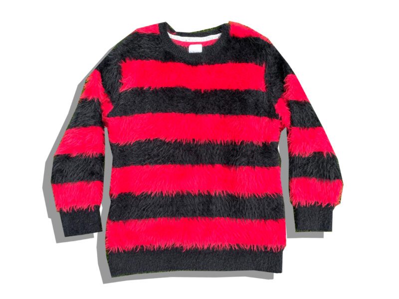 Number (N)ine Red Striped Mohair Sweater