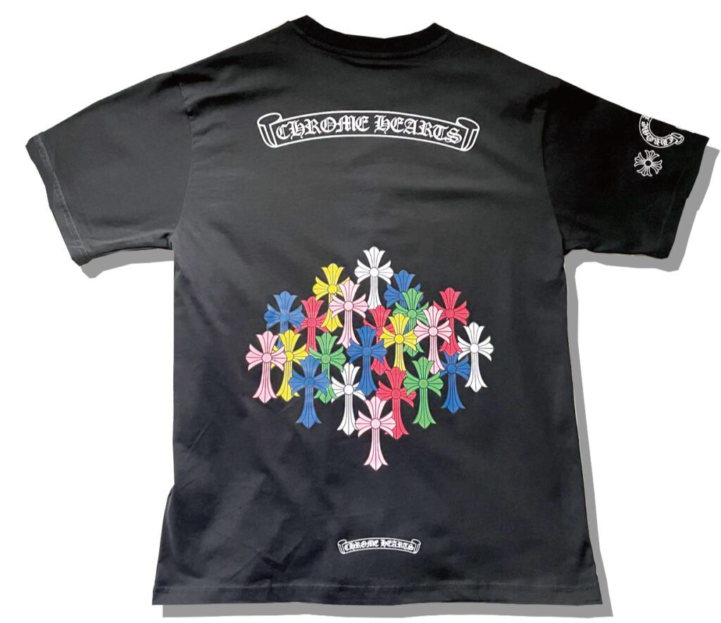 Chrome Hearts Multicolor Cross Cemetery T Shirt Back