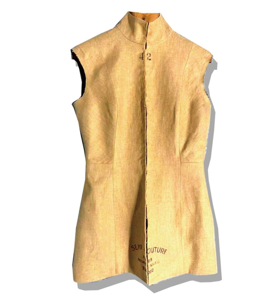 Maison Martin Margiela linen Semi Couture Stockman Corset 1997FW Front