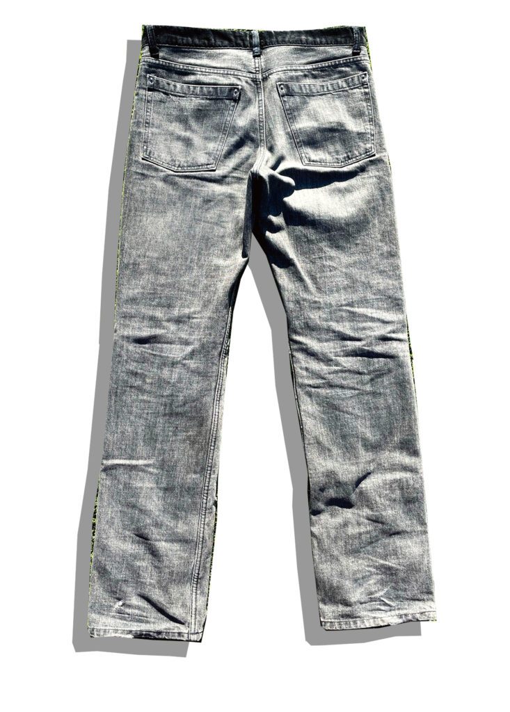 Undercover Velour Crash Denim Pants Back