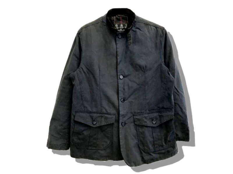 Barbour Lutz Wax Jacket Front