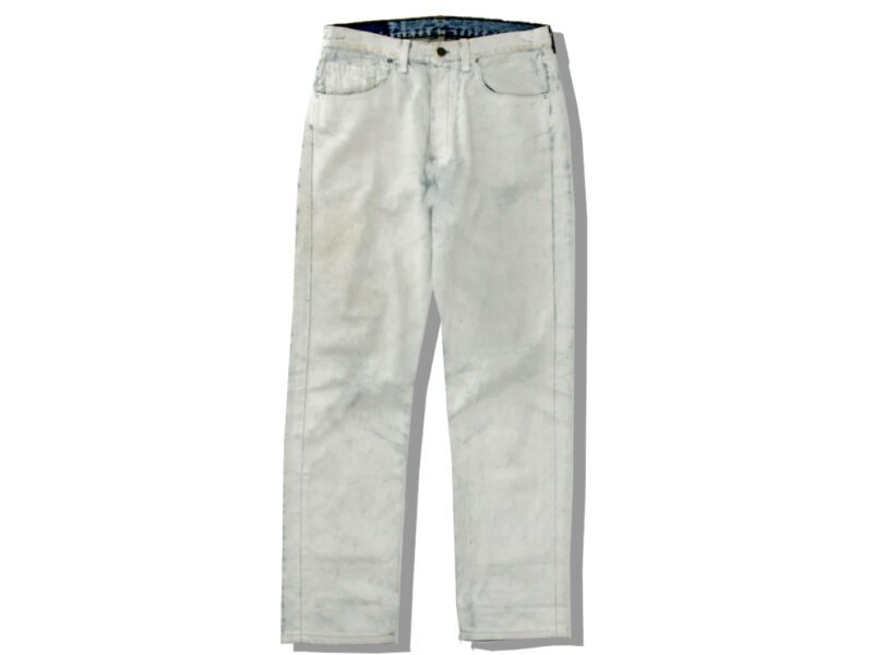 Maison Martin Margiela 0 Painted White Denim Pants