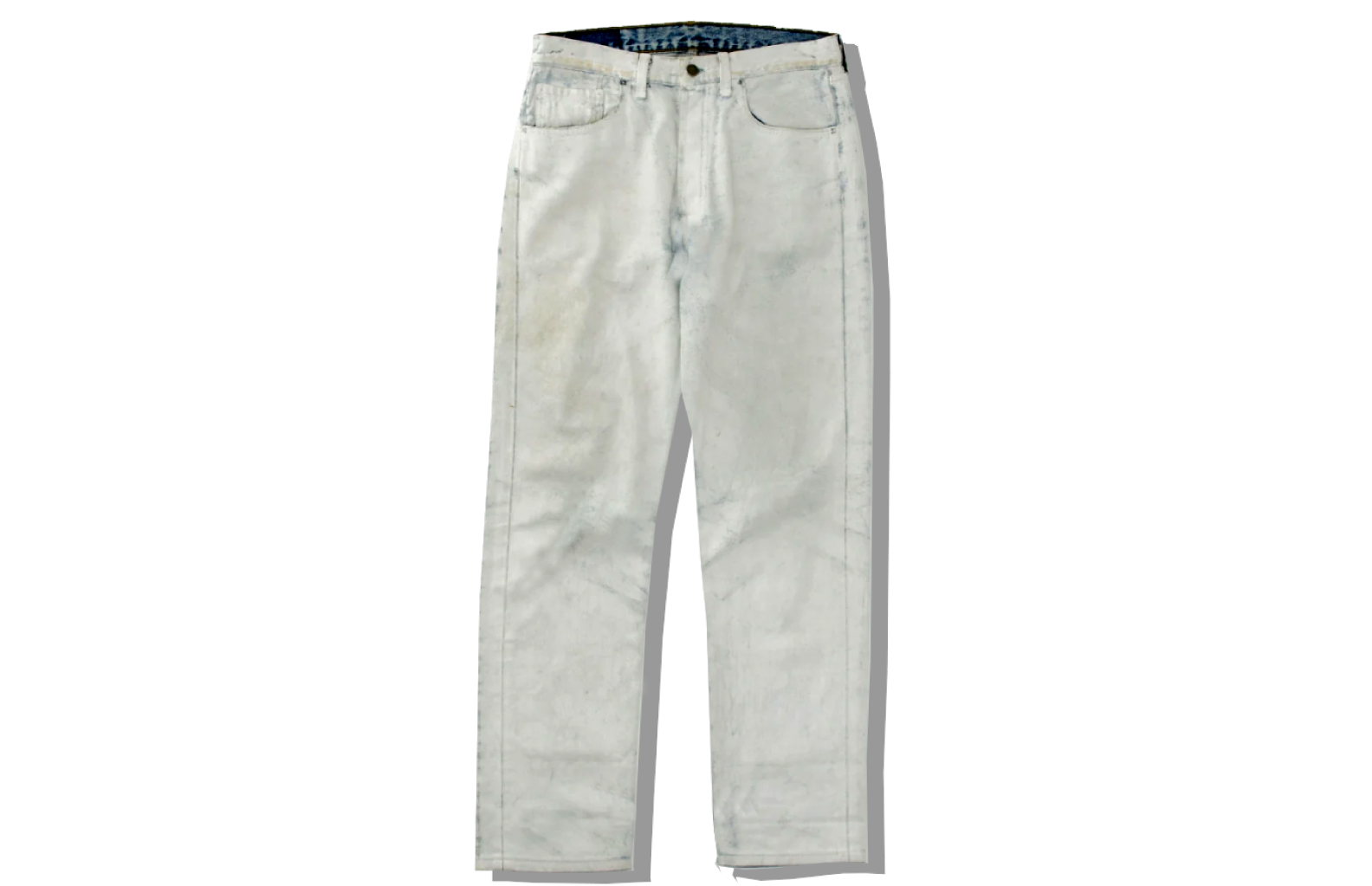 Maison Martin Margiela 0 Painted White Denim Pants