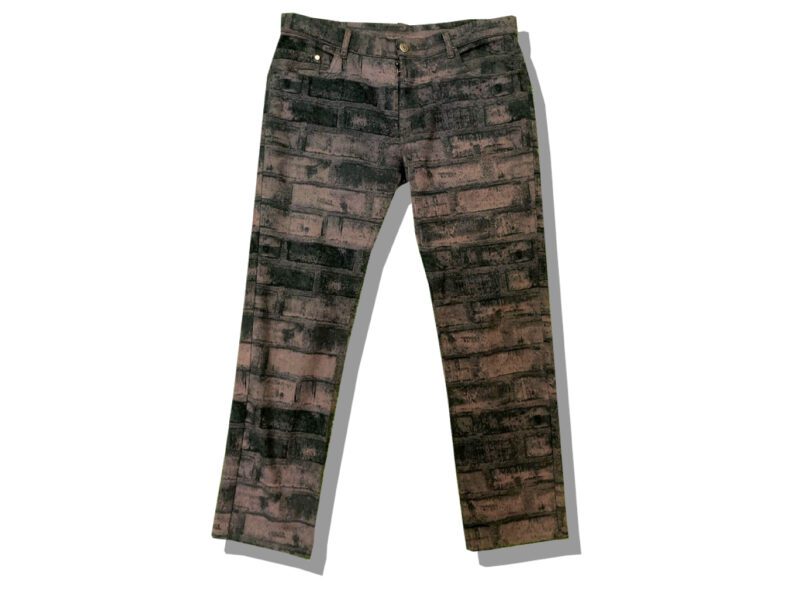 Maison Martin Margiela Brick Pattern Slim Denim Pants 2008AW