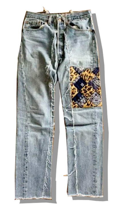 Takahiro Miyashita The soloist X oldPatk bandana Remake denim Front