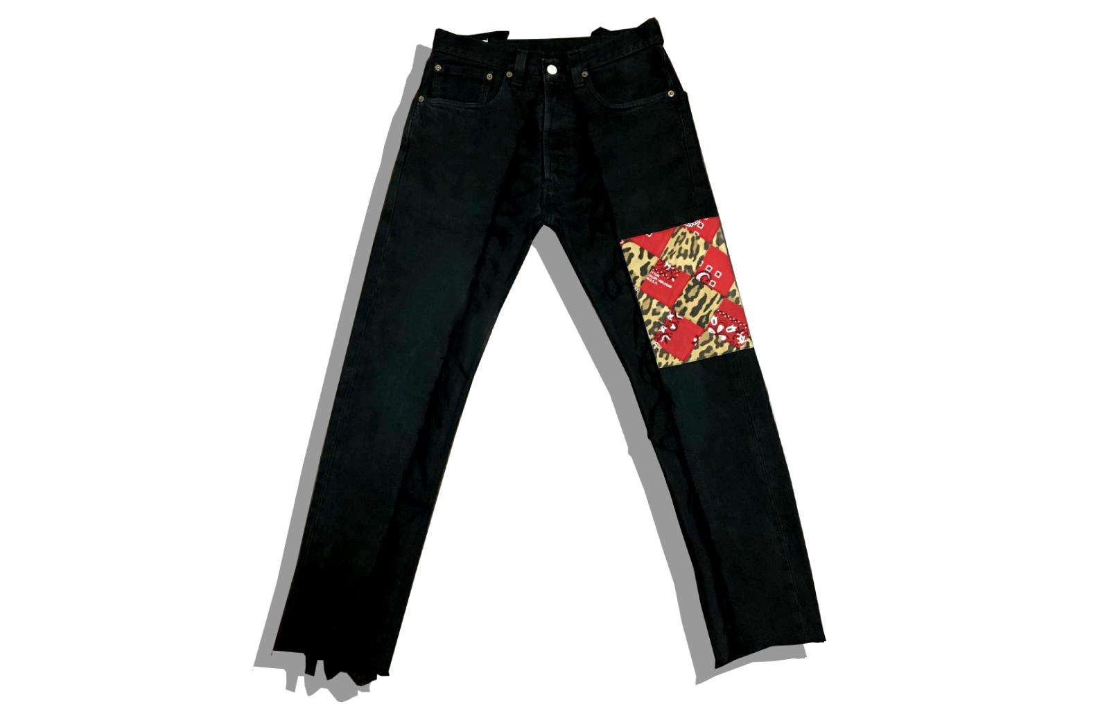 Takahiro Miyashita The soloist X oldPatk bandana patchwork Remakedenim Black