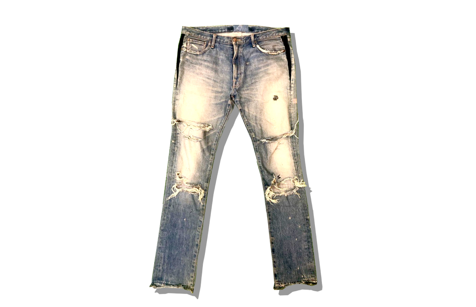 Undecover Wappen sander Damage Denim Pants 2005 Spring Summer But Beautiful