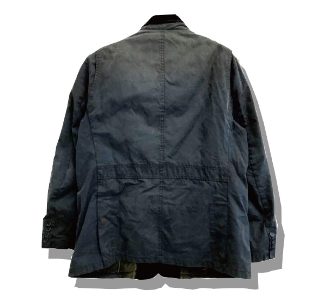 Barbour Lutz Wax Jacket Back